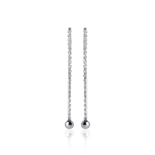 Boucle d'oreilles Pendantes femme argent rhodié - W5Z3500