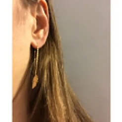 Boucle d'oreilles Pendantes femme plaqué or - Y5YV600
