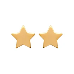 Boucles d'oreille femme plaqué or etoile 5 branches - Y44Z0