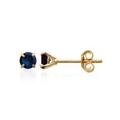 Boucles d'oreille femme plaqué or teinté serti griffe - Y5055404