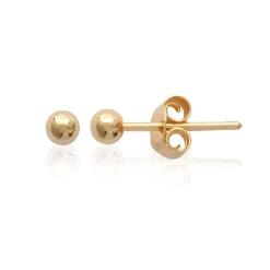 Boucles d'oreille femme plaqué or boules - Y3ZV5Z3