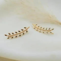 Boucles d'oreille femme plaqué or - Y5ZWU00