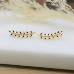 Boucles d'oreille femme plaqué or - Y5ZWU00