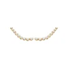 Boucles d'oreille grimpantes femme plaqué or blanc serti clos porté spécial - Y5Z4UZ0