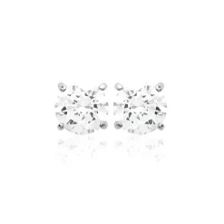 Boucles d'oreille mixte argent rhodié - Z5055Z05