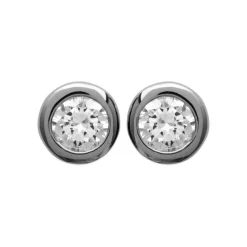 Boucles d'oreille mixte argent rhodié - Z5ZZ5Z04