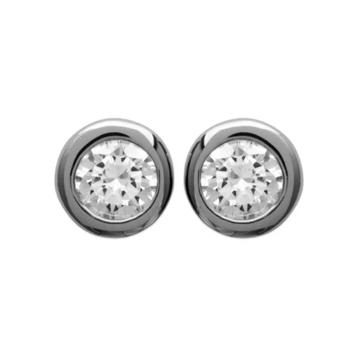 Boucles d'oreille mixte argent rhodié - Z5ZZ5Z04