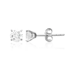 Boucles d'oreille mixte argent rhodié - Z5055Z05