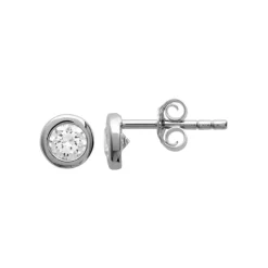 Boucles d'oreille mixte argent rhodié - Z5ZZ5Z04