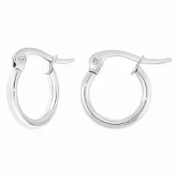 Boucles d'oreilles Angèle M - B2398-ARGENT Acier Argent