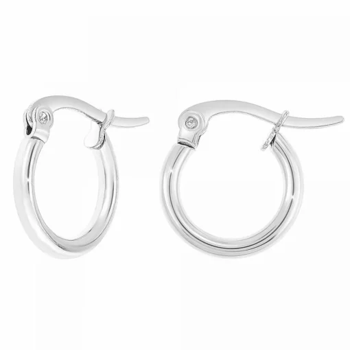Boucles d'oreilles Angèle M - B2398-ARGENT Acier Argent