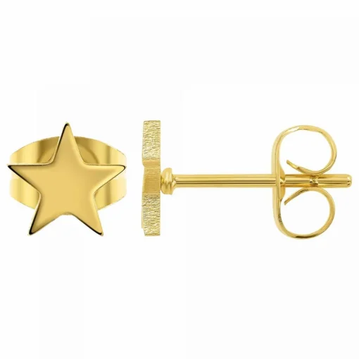 Boucles d'oreilles Angèle M B2320-DORE - Acier Doré