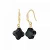 Boucles d'oreilles Angèle M - B2482-NOIR Métal Doré