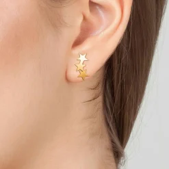 Boucles d'oreilles Angèle M - B2323-DORE Acier Doré