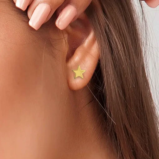 Boucles d'oreilles Angèle M B2320-DORE - Acier Doré