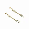 Boucles D'Oreilles Charme Acier Doré Multi Chaines