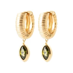 Boucles d'oreilles créoles plaqué or fantaisie 15mm Maison de la Bijouterie Y663V50