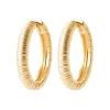 Boucles d'oreilles créoles plaqué or fantaisie 30mm Maison de la Bijouterie Y663600