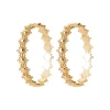 Boucles d'oreilles créoles plaqué or fantaisie 30mm Maison de la Bijouterie Y655Z00
