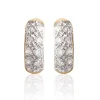 Boucles d'oreilles créoles plaqué or oxydes de zirconium Maison de la Bijouterie YW4U5WZ3
