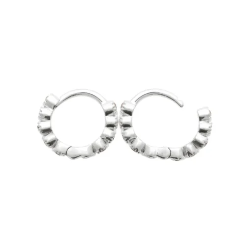 Boucles d'oreilles créoles argent fantaisie 10mm Maison de la Bijouterie Z63V5Z0