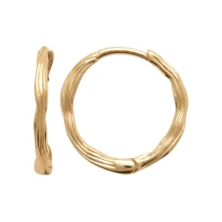 Boucles d'oreilles créoles plaqué or fantaisie 16mm Maison de la Bijouterie Y656Y00