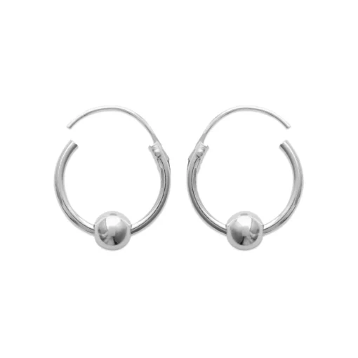 Boucles d'oreilles créoles argent 12mm Maison de la Bijouterie Z3534WZY