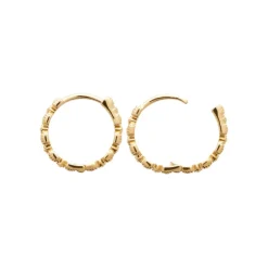 Boucles d'oreilles créoles plaqué or fantaisie 16mm Maison de la Bijouterie Y654300