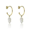 Boucles d'oreilles Emily Westwood EWE23099G - Acier Doré et Blanc