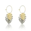 Boucles d'oreilles Emily Westwood EWE23094G - Acier et acrylique Doré et Gris