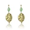 Boucles d'oreilles Emily Westwood EWE23089G - Acier,acrylique Doré et Vert