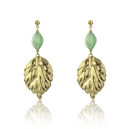 Boucles d'oreilles Emily Westwood EWE23089G - Acier,acrylique Doré et Vert