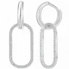 Boucles d'oreilles Femme B2472 en acier argenté