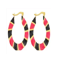Boucles d'oreilles Femme Edforce 280-0042-E - Acier Doré