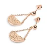 Boucles d'oreilles femme Kosma Paris Inca - Doré rose