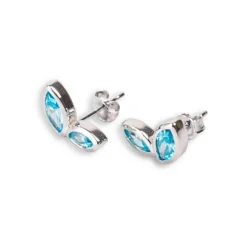 Boucles d'oreilles femme Kosma Paris Kira - Argenté Blanc