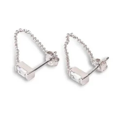 Boucles d'oreilles femme Kosma Paris Pavia - Argenté Blanc BES25072-R