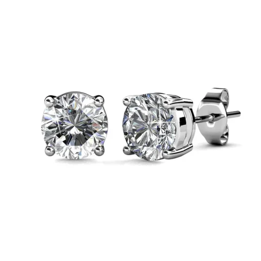 Boucles d'oreilles Femme MYC-Paris Solitaire - DE0065-S Laiton Argent
