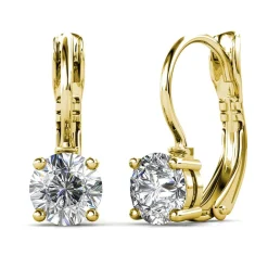 Boucles d’oreilles Femme MYC-Paris Solitaire - DE0008-G-C Laiton Doré