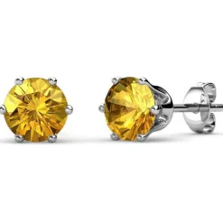 Boucles d'oreilles Femme MYC-Paris Pierres de naissance - DE0357-11 Laiton Argent