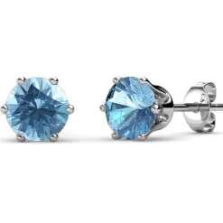 Boucles d'oreilles Femme MYC-Paris Pierres de naissance - DE0357-03 Laiton Argent