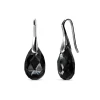 Boucles d’oreilles Femme MYC-Paris - DE0305-S-BK Laiton Argent Noir