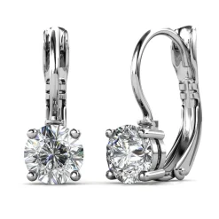 Boucles d’oreilles Femme MYC-Paris Solitaire - DE0008-S-C Laiton Argent