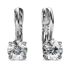 Boucles d’oreilles Femme MYC-Paris Solitaire - DE0008-S-C Laiton Argent