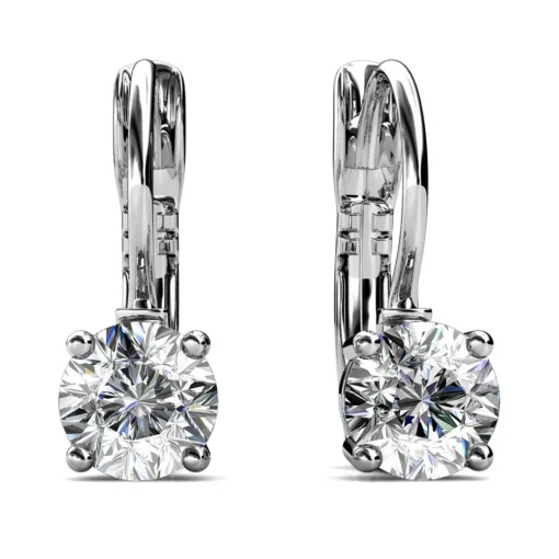 Boucles d’oreilles Femme MYC-Paris Solitaire - DE0008-S-C Laiton Argent