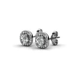 Boucles d'oreilles Femme MYC-Paris Solitaire - DE0203-S Laiton Argent