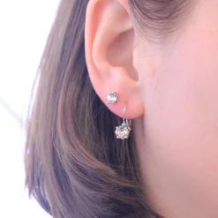 Boucles d'oreilles Femme MYC-Paris Solitaire - DE0065-S Laiton Argent