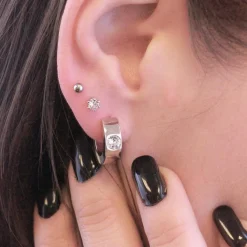 Boucles d’oreilles Femme MYC-Paris - DE0040-S Laiton Argent