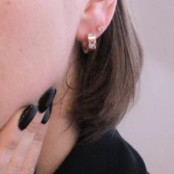 Boucles d’oreilles Femme MYC-Paris - DE0040-RG Laiton Doré rose