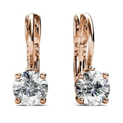 Boucles d’oreilles Femme MYC-Paris Solitaire - DE0008-RG-C Laiton Doré rose
